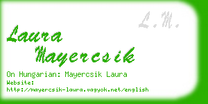 laura mayercsik business card